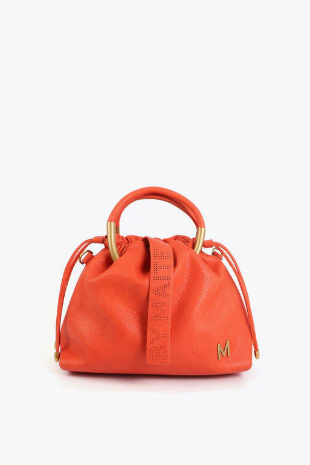 BOLSA SOFISTICADA EM EFEITO COURO COM ALÇA REDONDA - LOLA CASADEMUNT