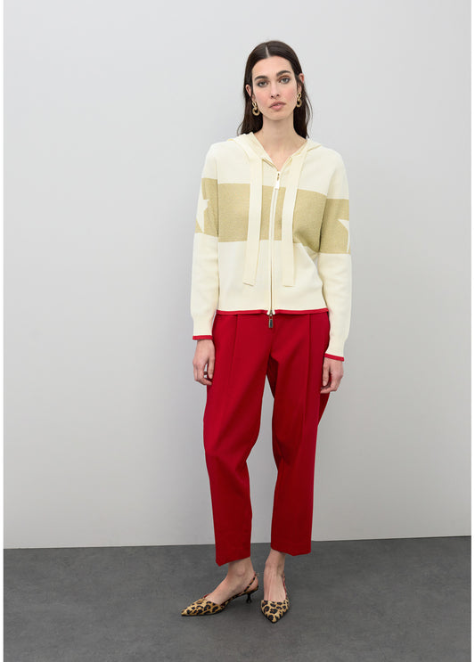 BLUSÃO DE TRICÔ COM DETALHES EM LUREX  - LOLA CASADEMUNT