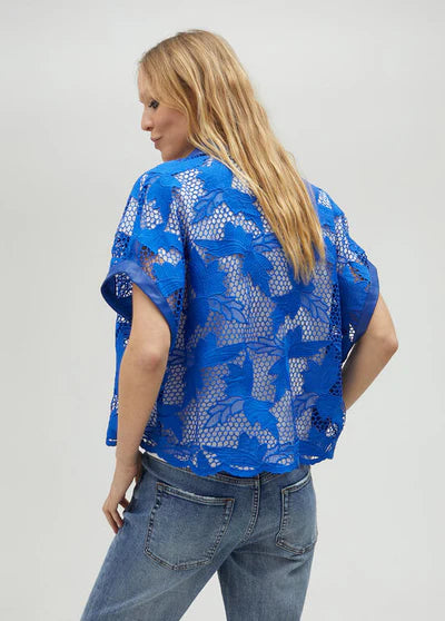 CAMISA CROCHÊ E ECOPELE - LOLA CASADEMUNT BY MAITE